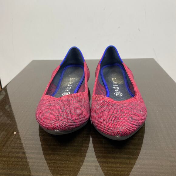 Rothy's The Point Crimson Heather Knit Ballet Flats Women's 11 - Picture 2 of 10